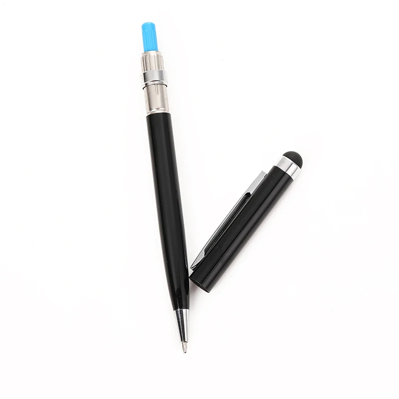 black silver gold Simple hotel logo metal ball pen slim cheap price stock short oil ink pen Matte soft ball pen