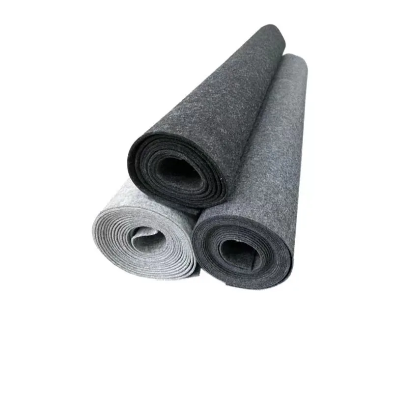 high quality medium weight polyester felt nonwoven fabric roll car floor mat fabric in roll