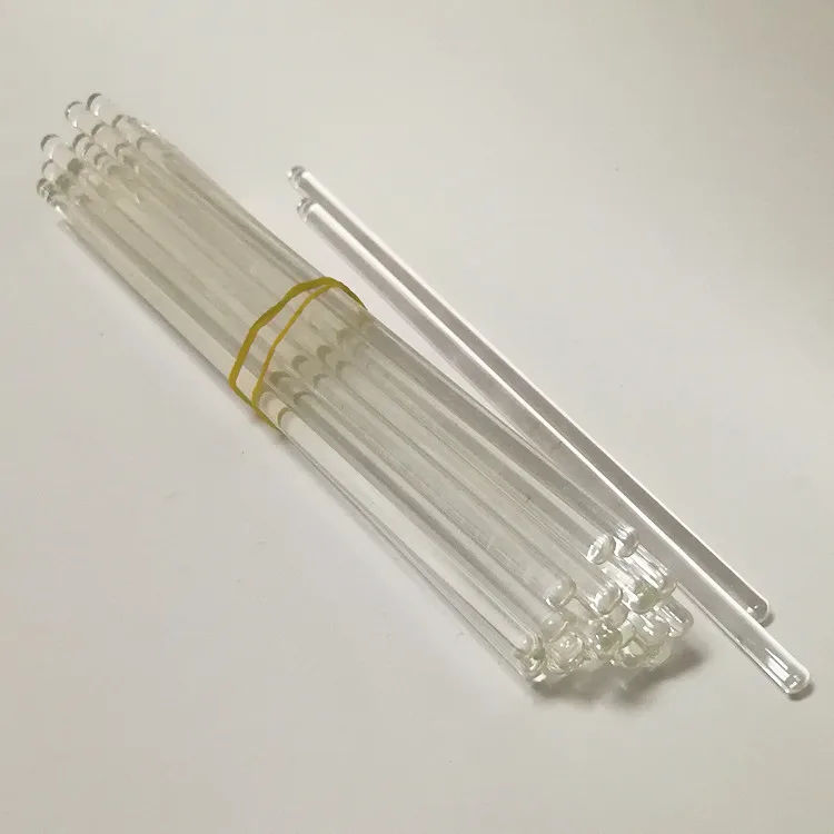 Lab use glass agitator borosilicate 3.3 glass stirring rod reusable clear glass stirring rod