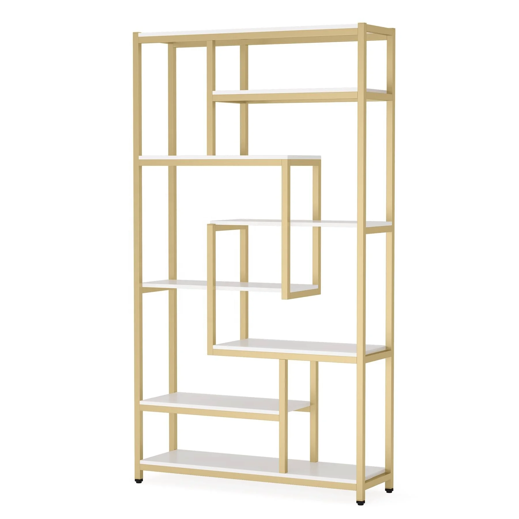 Современные высокие полки для книжного шкафа гостиной