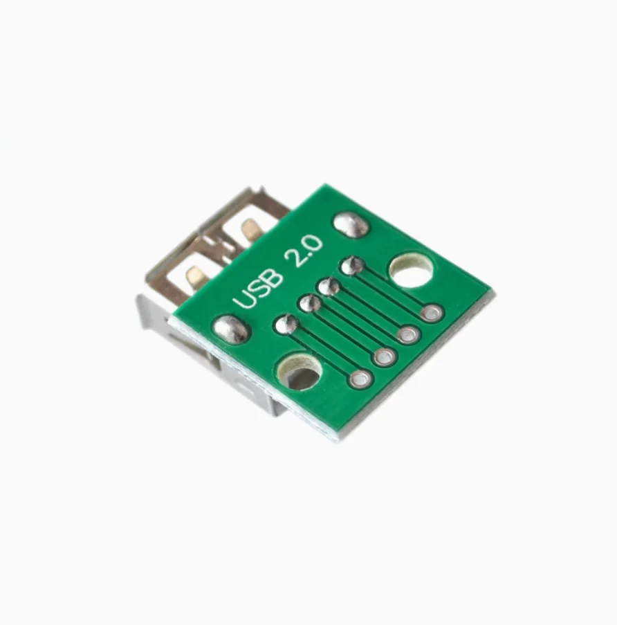 USB 2,0 разъем для DIP 4p Прямой штекер Адаптер пластина имеет сварной кабель питания для мобильного телефона