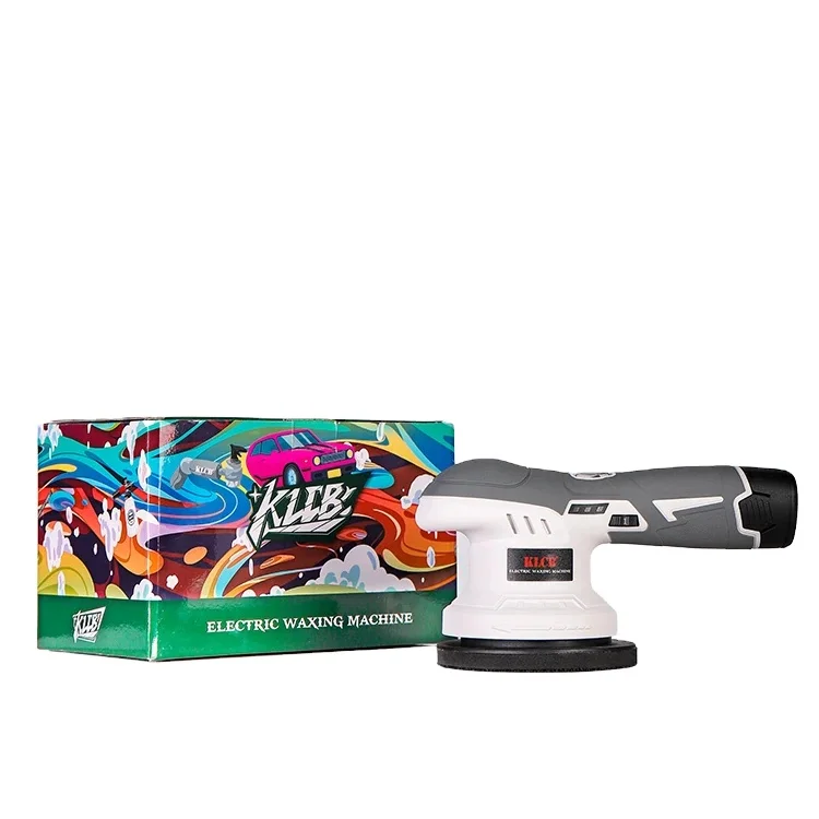 KLCB Cordless Waxer Polisher Car Detailing Tools Buffing 12V Lithium Battery 5inch Random action Orbital  Waxing