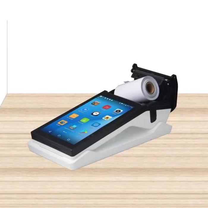  Портативное портативное беспроводное android POS-устройство с 80 мм принтером и считывателем NFC