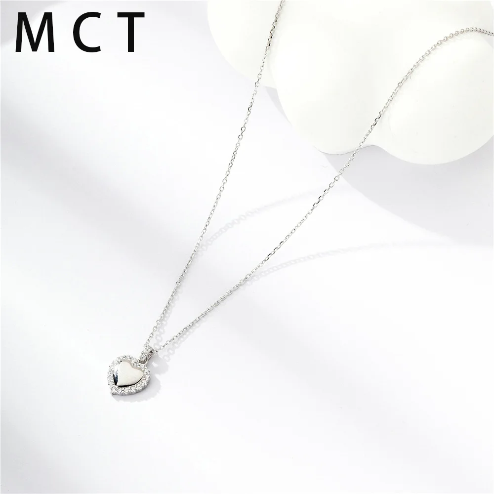 MCT Good quality Custom 2024 Hot Sale Fancy Heart Luxury Heart Dangling Charm Necklace Gift Wedding Bridal Jewelries Girl