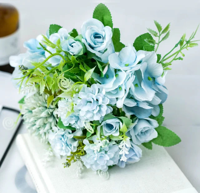 Art Home Decoration Wedding Photography Props Simulated Rose Wedding Bouquet