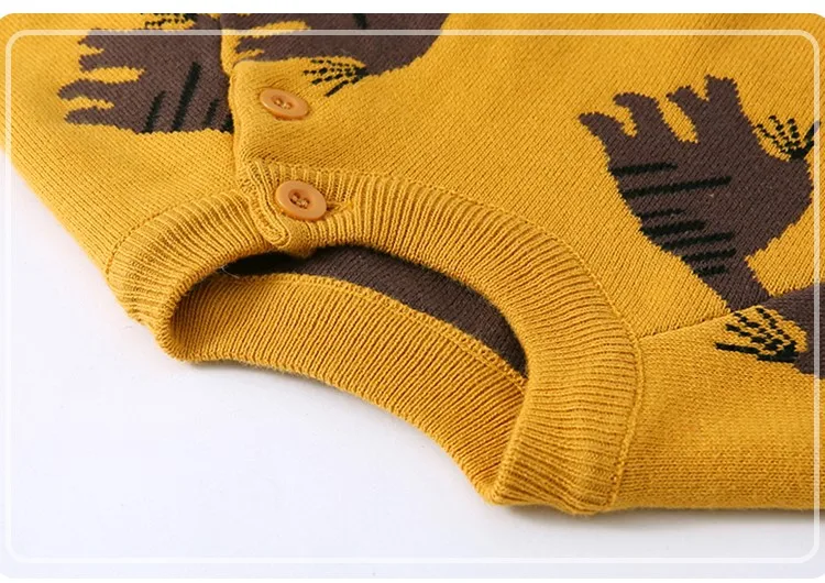 
animal jacquard knit baby sweaters winter baby clothes kids pullovers 