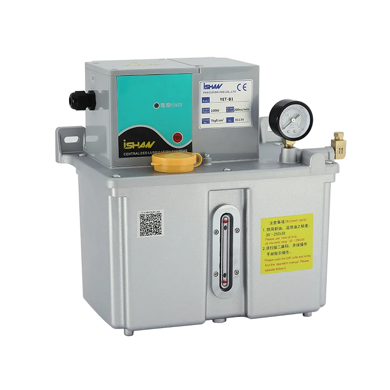Oil Lubricant Holder In Stock YET-B1 Thin Oil Resistance Automatic Electric Lubricator External Plc Control Metal Resin