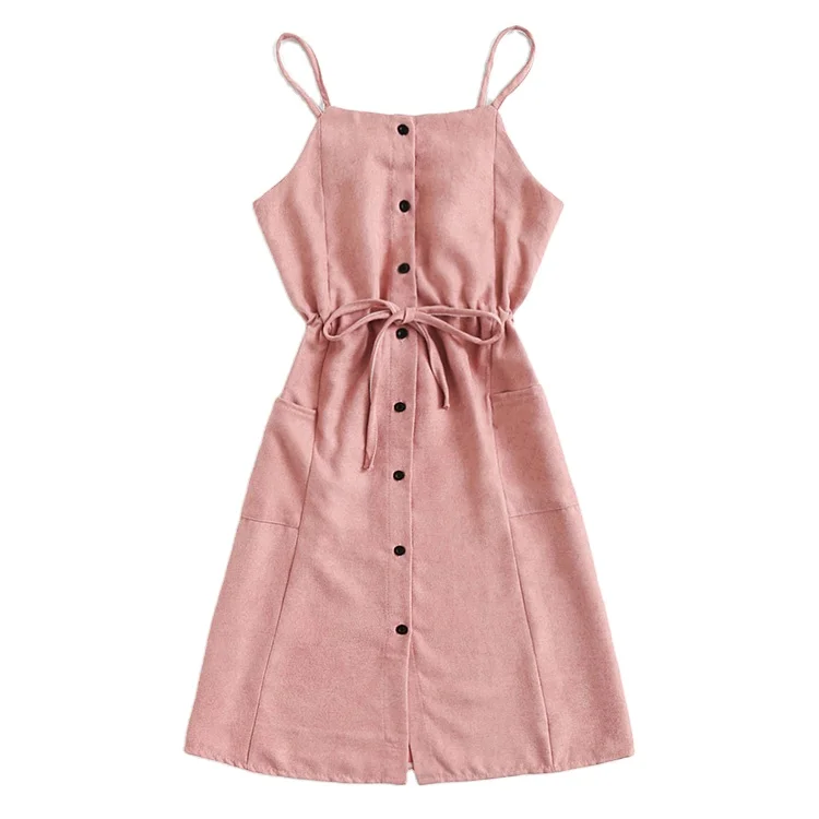 
Latest Designs Sleeveless Casual Women Summer Designer Strap Dress 