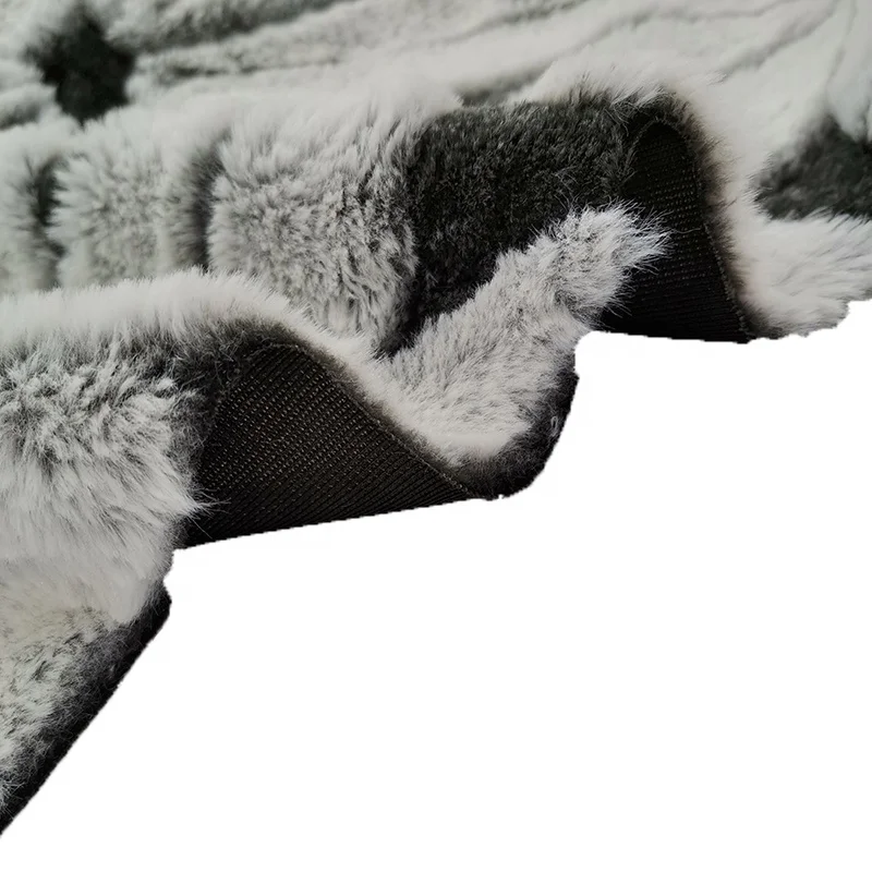 
fur cloth faux fur long hair plush fabric rabbit plush fabric 