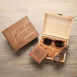 Pan wedding memory box handmade engrave logo photo Album souvenir gift packaging box wooden Keepsake Box