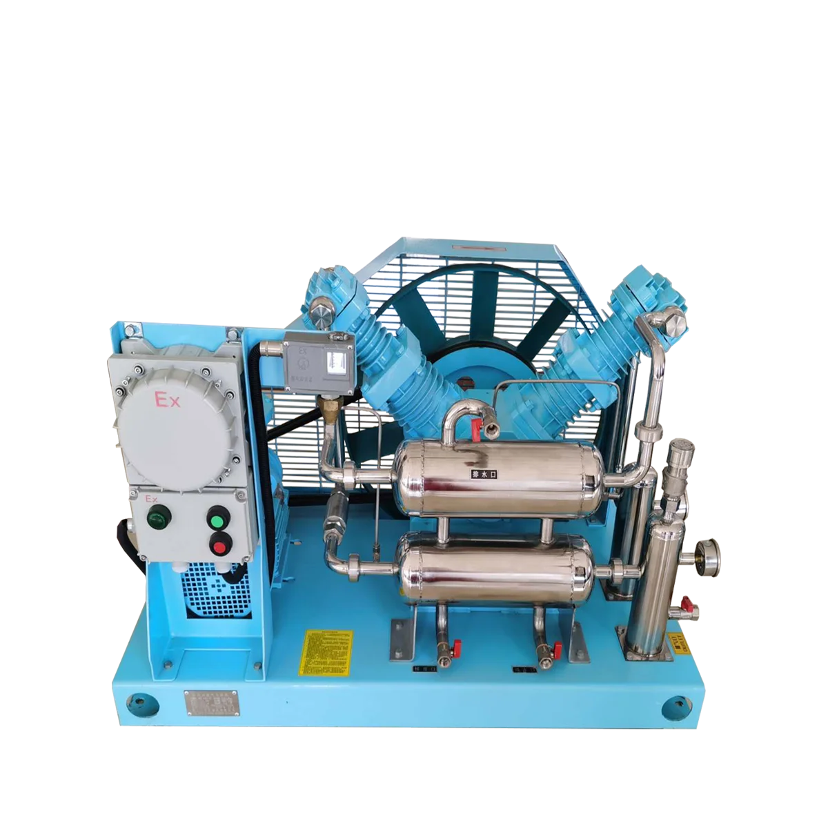 10m3 200bar 50L баллон наполнение 20Nm 3/h 30Nm 3/h 50Nm 3/h безмасляный кислородный газовый компрессор