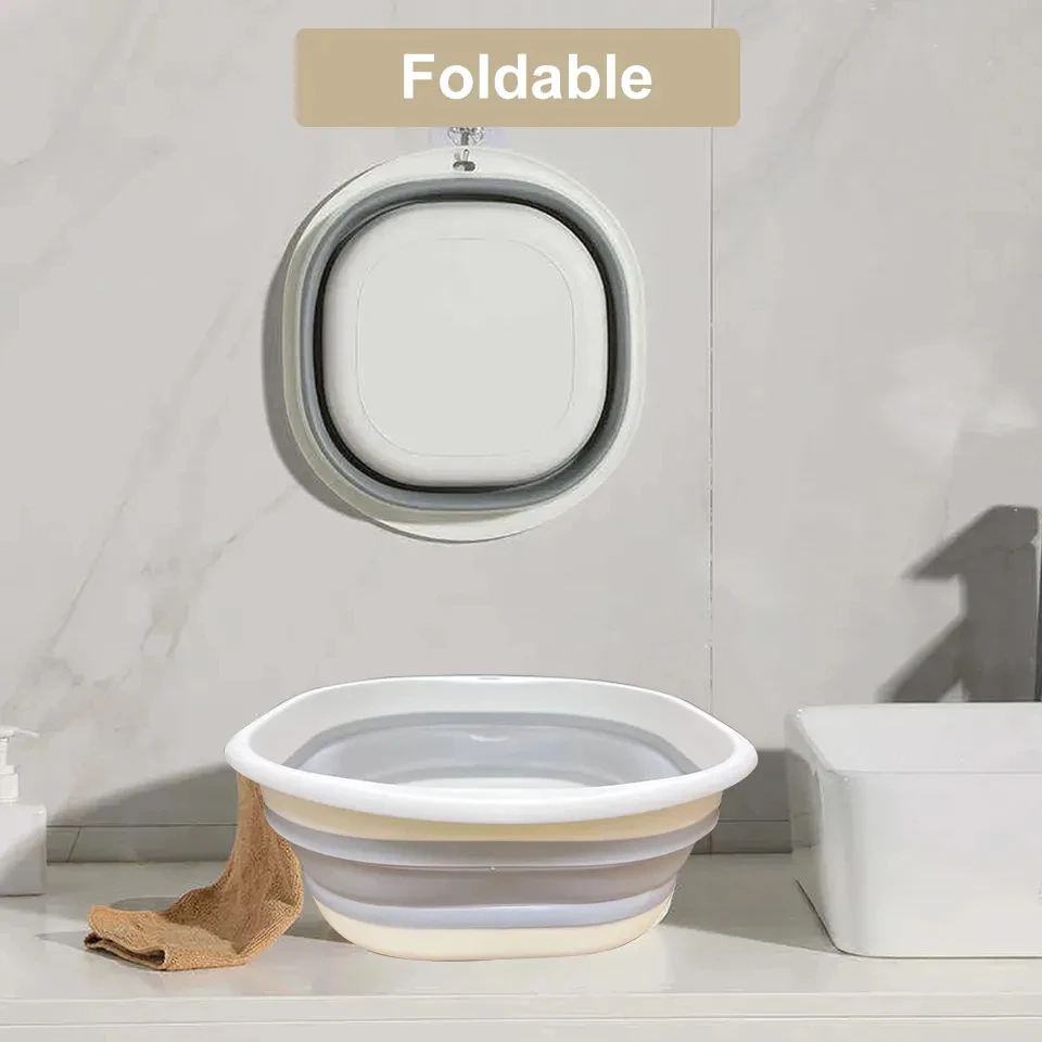 Home Kitchen Large Collapsible Foldable Pop Up Plastic Basket Folding Storage Laundry Basket