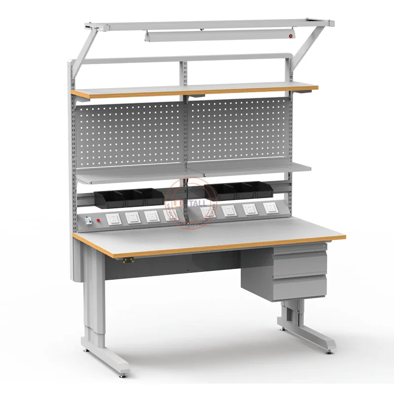 Detall Multifunction Technician Electric Adjustable Factory Workbench