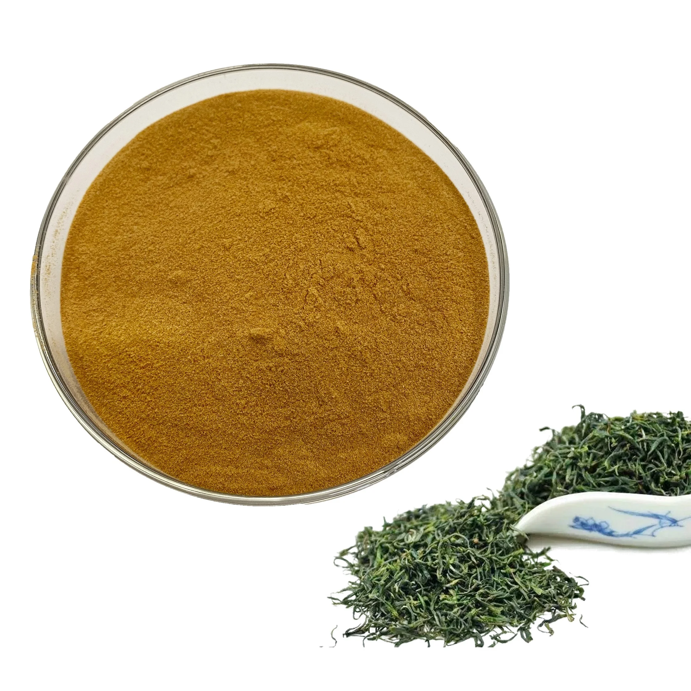
Food grade natural tea polyphenols 10%-98% polyphenols extracts from green tea 
