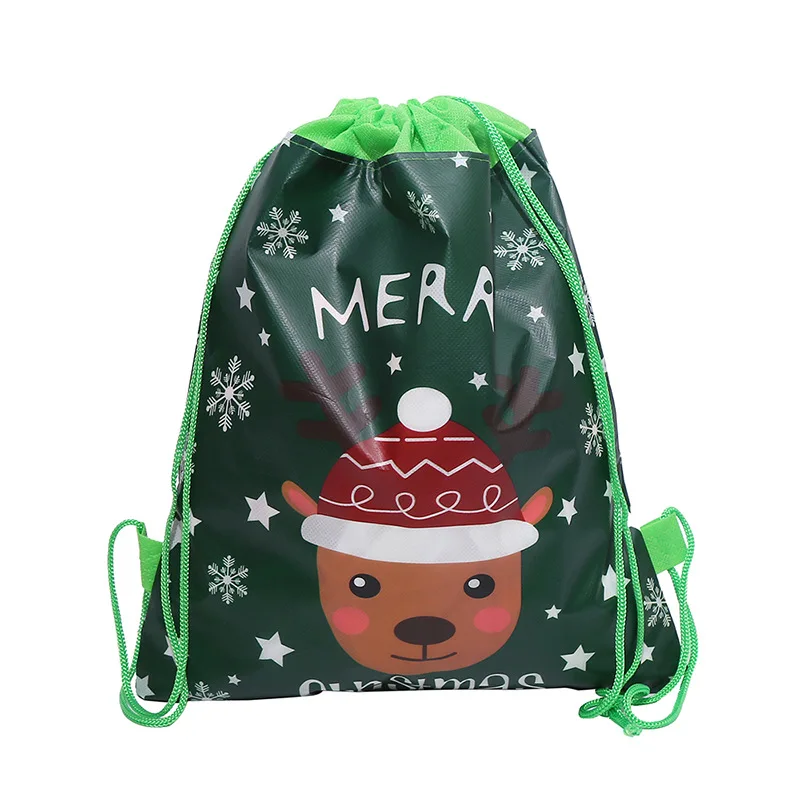 Wholesale Cheap Custom Logo Drawstring Gift Packing Travel Package Reusable drawstring non woven gift bags