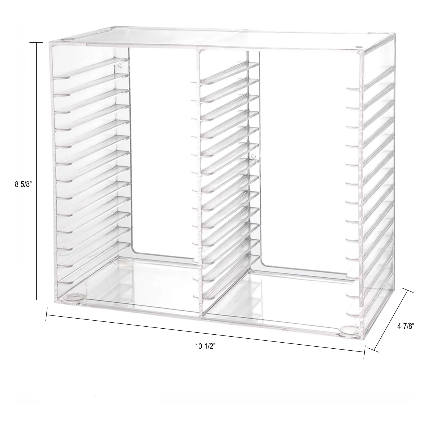 Customized Acrylic Wholesale Transparent and Convenient Stackable for Home Collection Acrylic CD Storage Display Rack