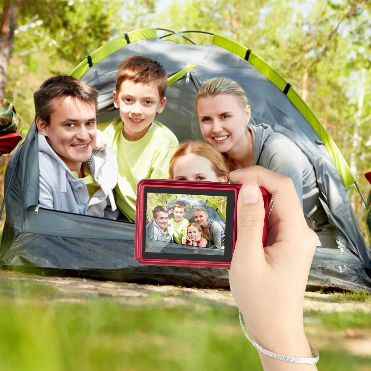 1080P Digital Camera 21MP Compact Camera 2.7 Inch 8X Digital Zoom Pocket Camera