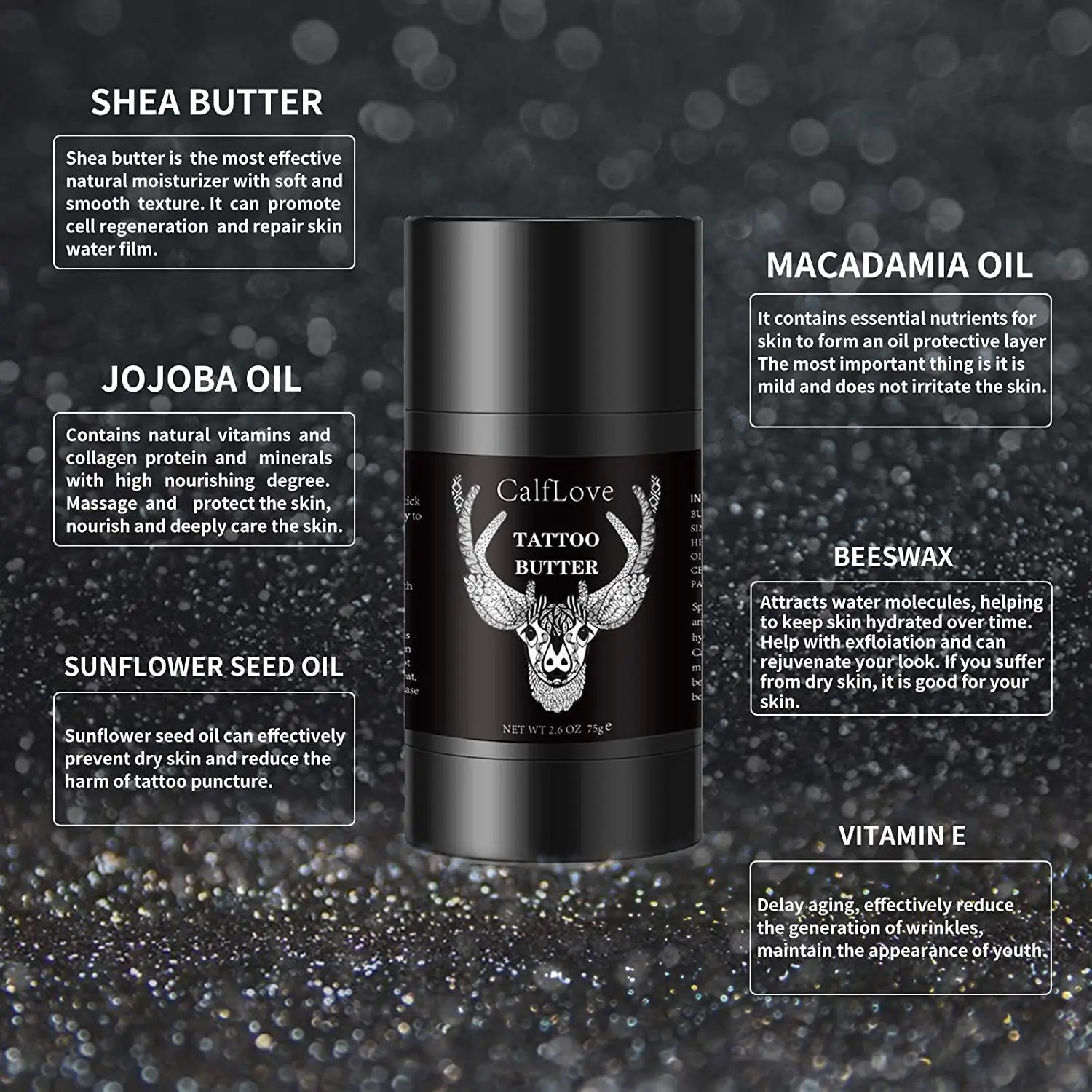 Private Label 100% Natural Organic Tattoo Healing Butter Balm Ointment Removal Aftercare Cream Tattoo After Care Stick