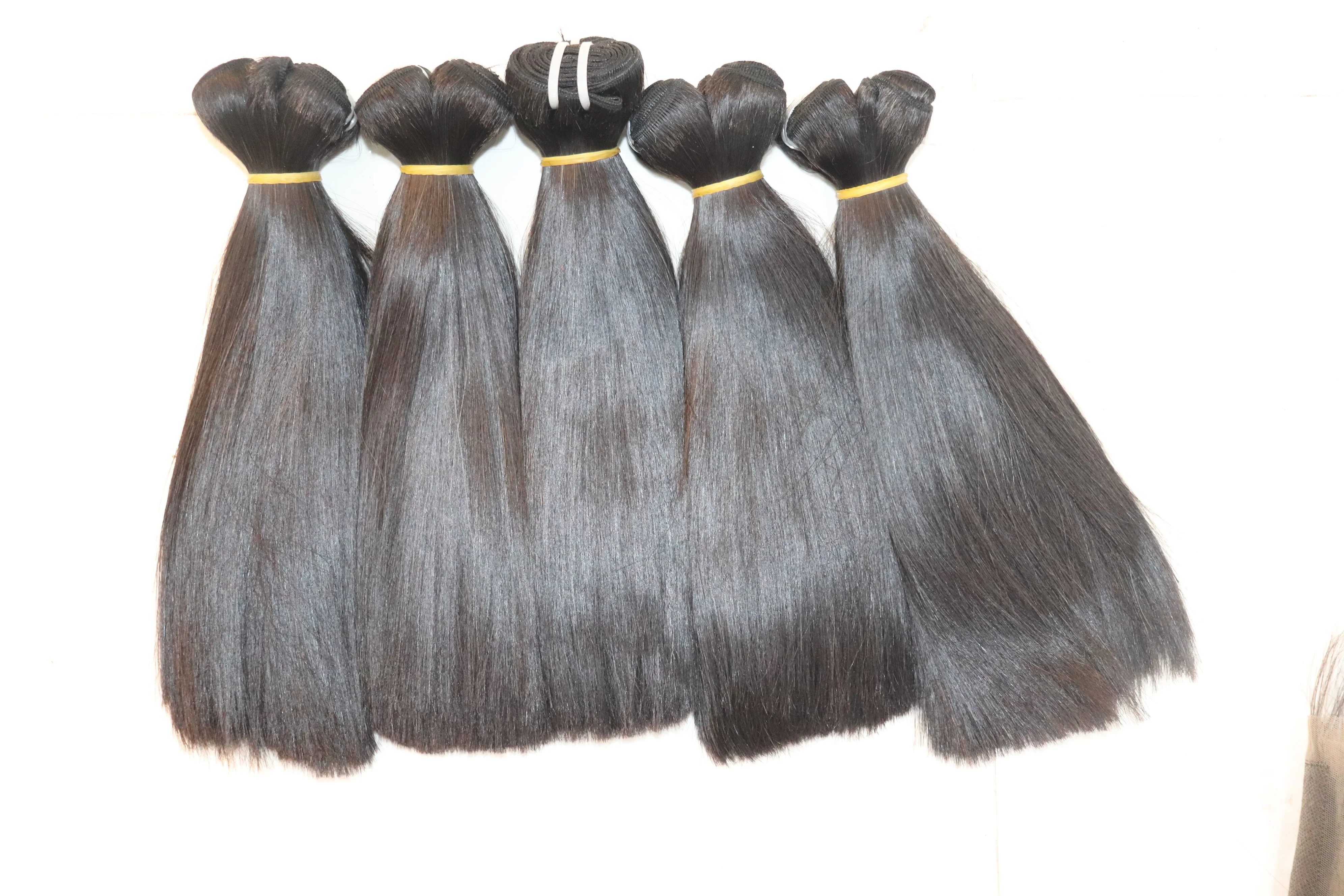 Оптовая продажа натуральные вьетнамские поставщики волос необработанные волосы с выравненной кутикулой 12 А пучки