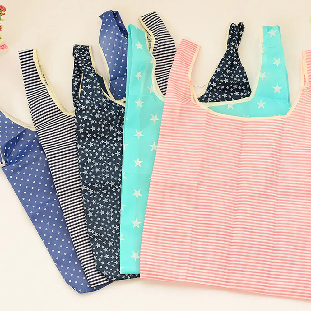 costume shopping bag eco polyester foldable grocery reusable promotional