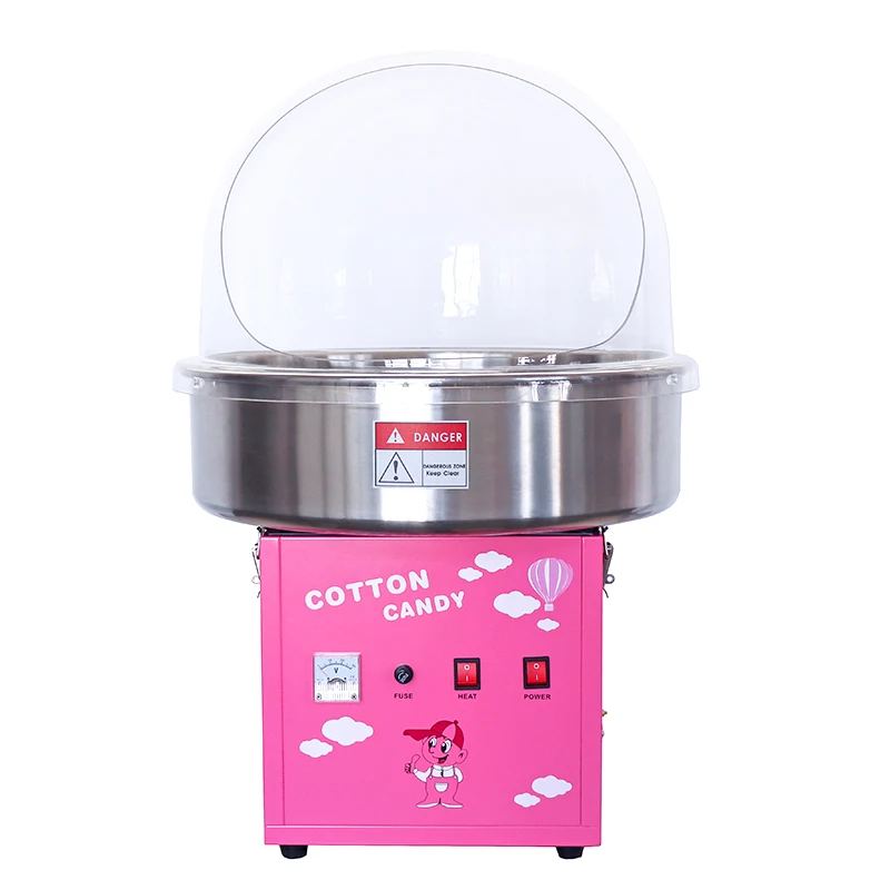 Electric Sugar Candy Floss Machine Commercial Cotton Candy Maker for Party With Stainless Steel Bowl