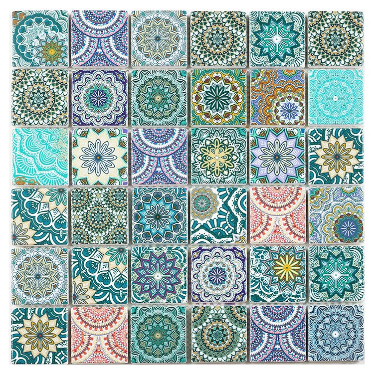 High Quality Mosaic Stone Tiles Sunflower Pattern Mosaic Tiles for Floor Decor Tiles Cheapest Price Offer Mosaic