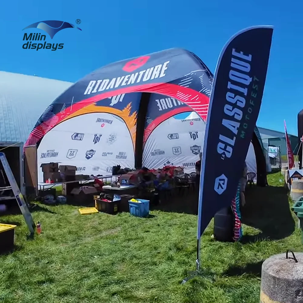 Outdoor Sports Racing Tent Advertising Spider X  Air Dome Gazebo Custom Brand Trade Show Inflatable Tent for Sale