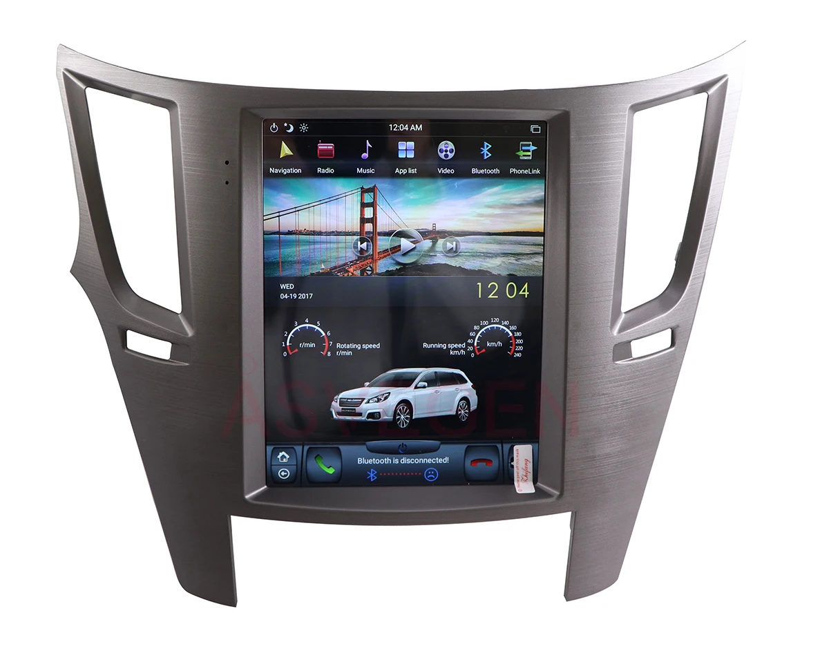 Factory Price 10.4 inch Android Screen Car Stereo Navigation Car Radio Player GPS for Subaru Outback with Playstore WIFI BT