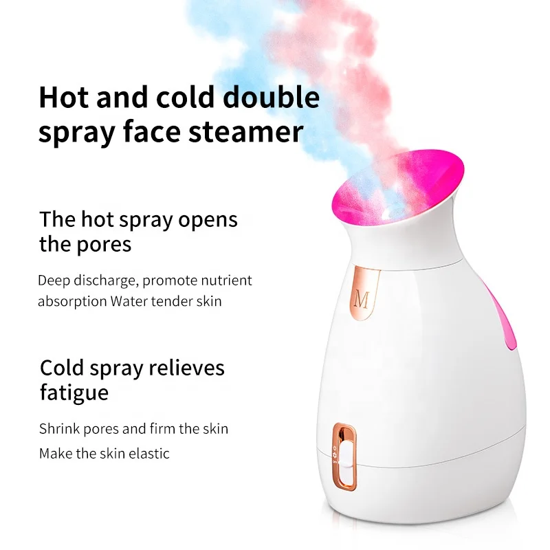 Hot and cold spray face spa equipment deep cleansing facial steamer