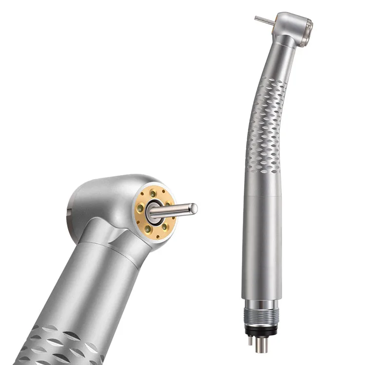 Dental 5 LED ceramic bearings push button five water spray micro filtration system handpiece