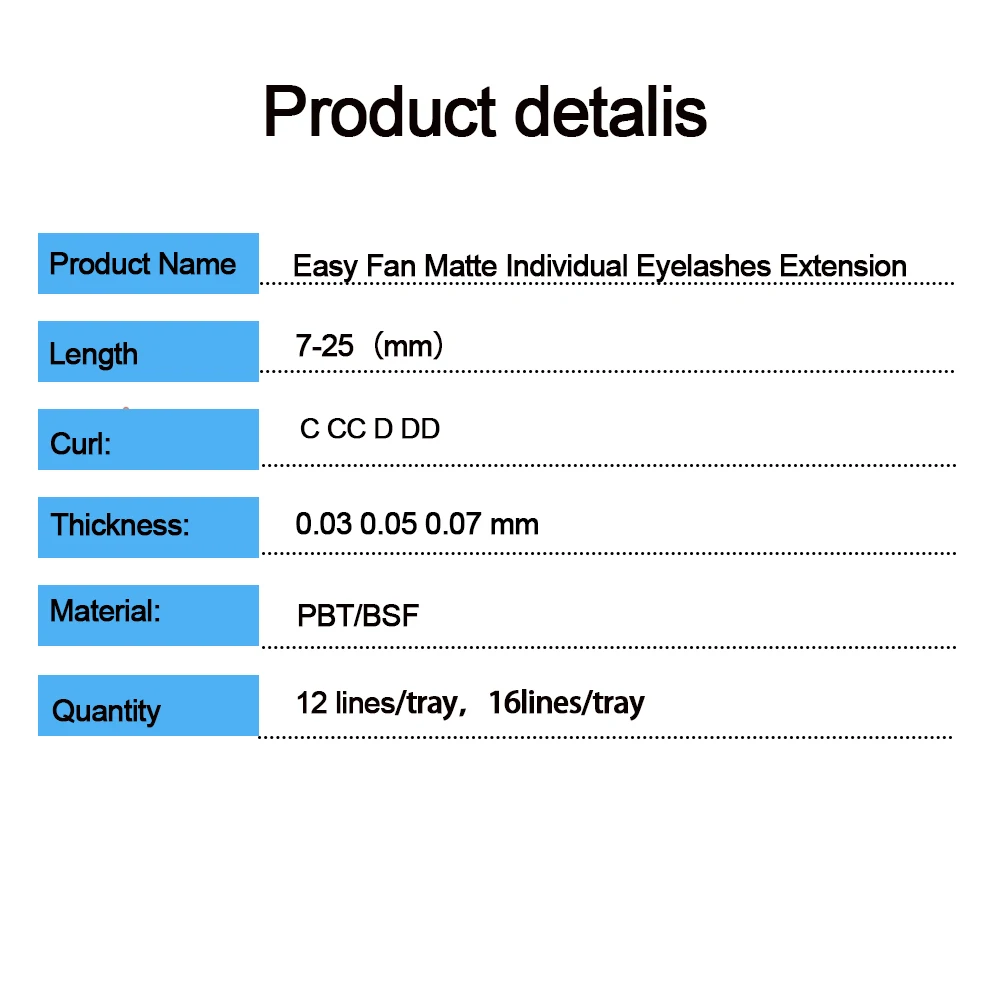 Velvet LASH Extensions Lash Fans Auto Flowering Volume Easy Fanning Lashes Easy Fan Cashmere Eyelash extension trays