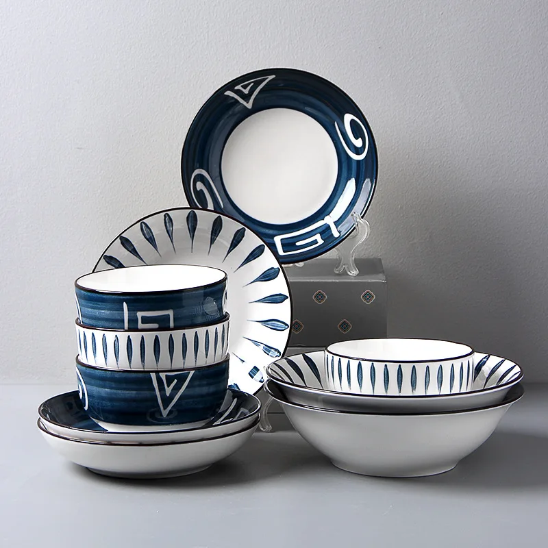 Factory Direct Sale  Ceramic Dish & Plate Wedding Tableware bowls Ceramic Plate Set