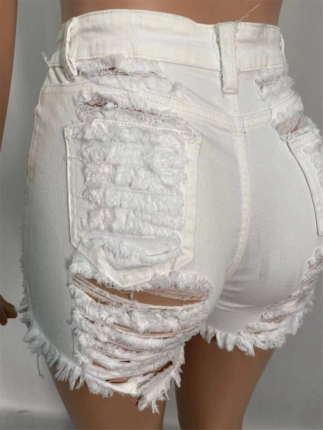 
Hot Sale Jean Shorts Women Sexy High Waist Denim Shorts Hole Ultra-short Women Bottoms 2021 