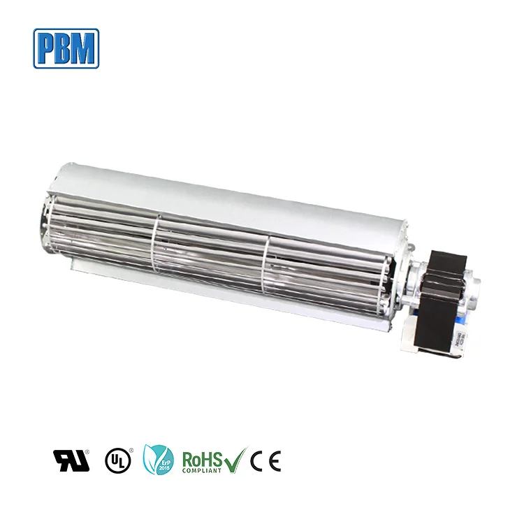 Easy To Operate Room Temperature Electric Heater Cross Flow EC Tangential Fan for Fireplaces