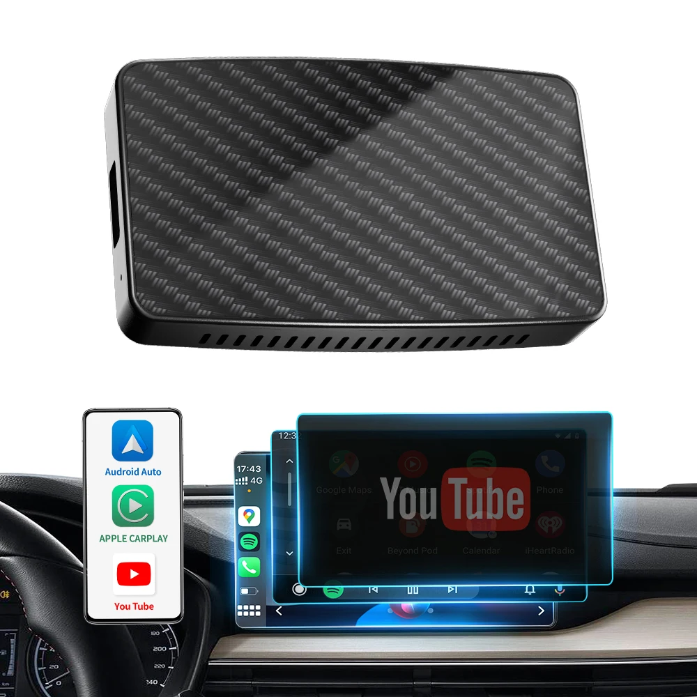 Wireless Android AI Box carplay Built in GPS navigation Play2video Pro  for Netflix Youtube online video music