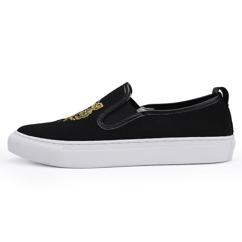 wholesale slip on men no laces men casual shoes