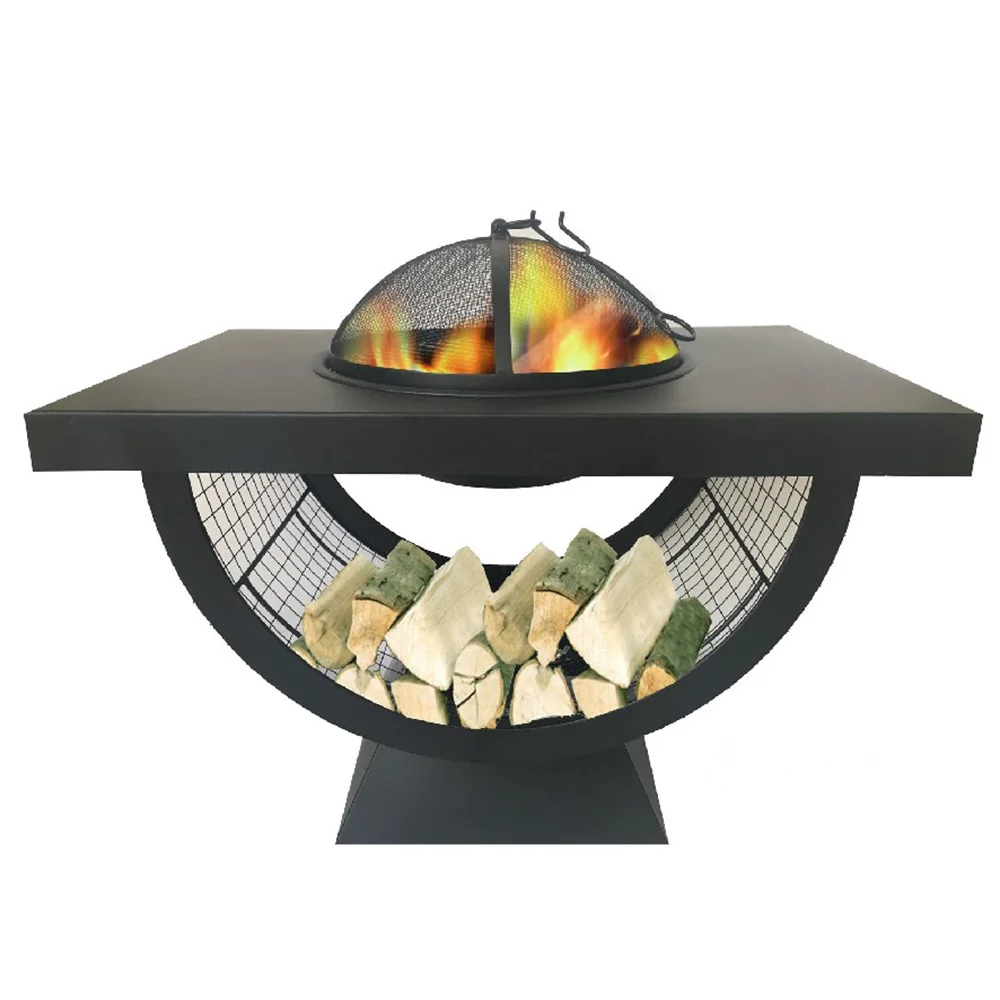 Nice shape style wood burning garden metal patio heater portable fire pit