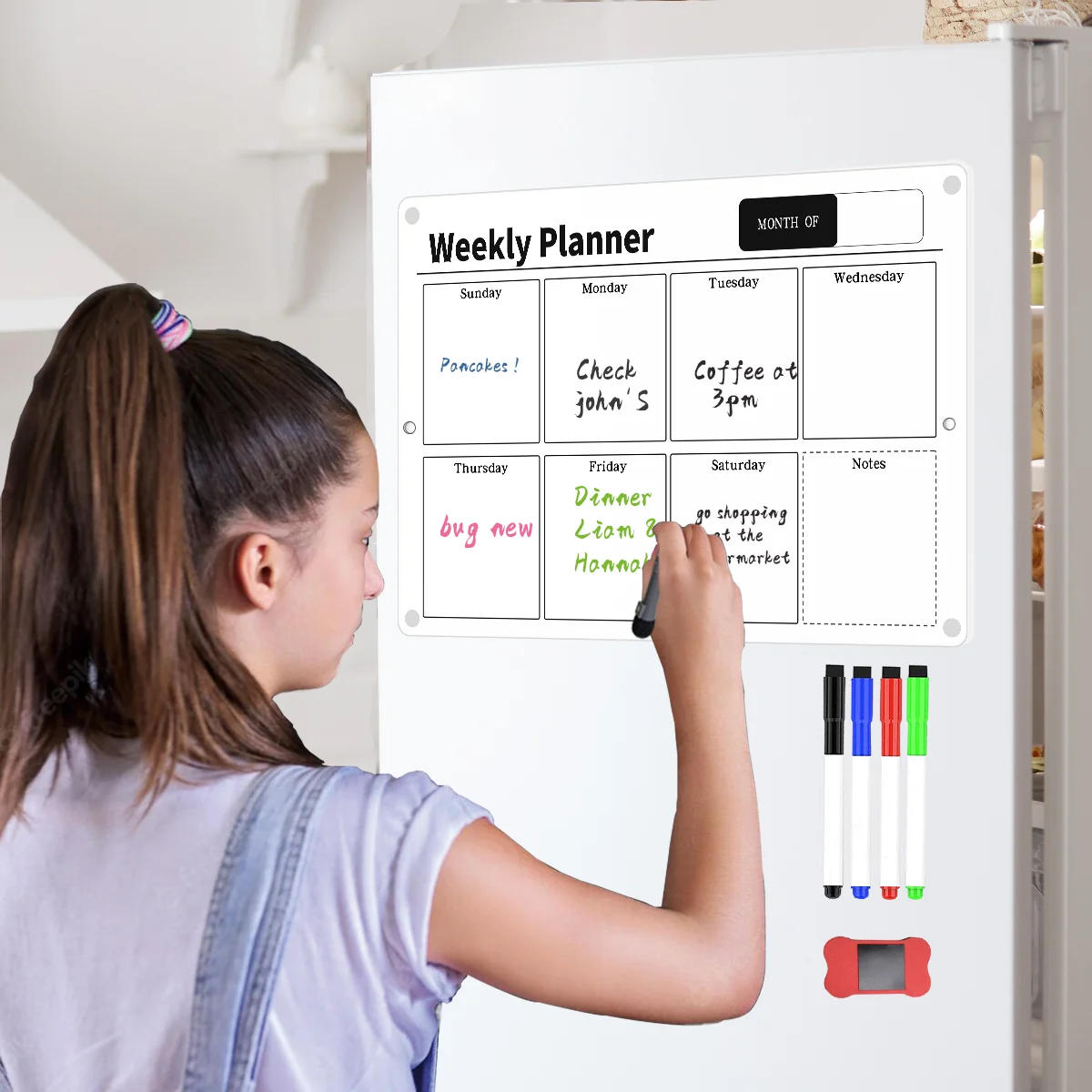 Custom Print Calendar Acrylic Dry Erase Board Customized Picture Calendar