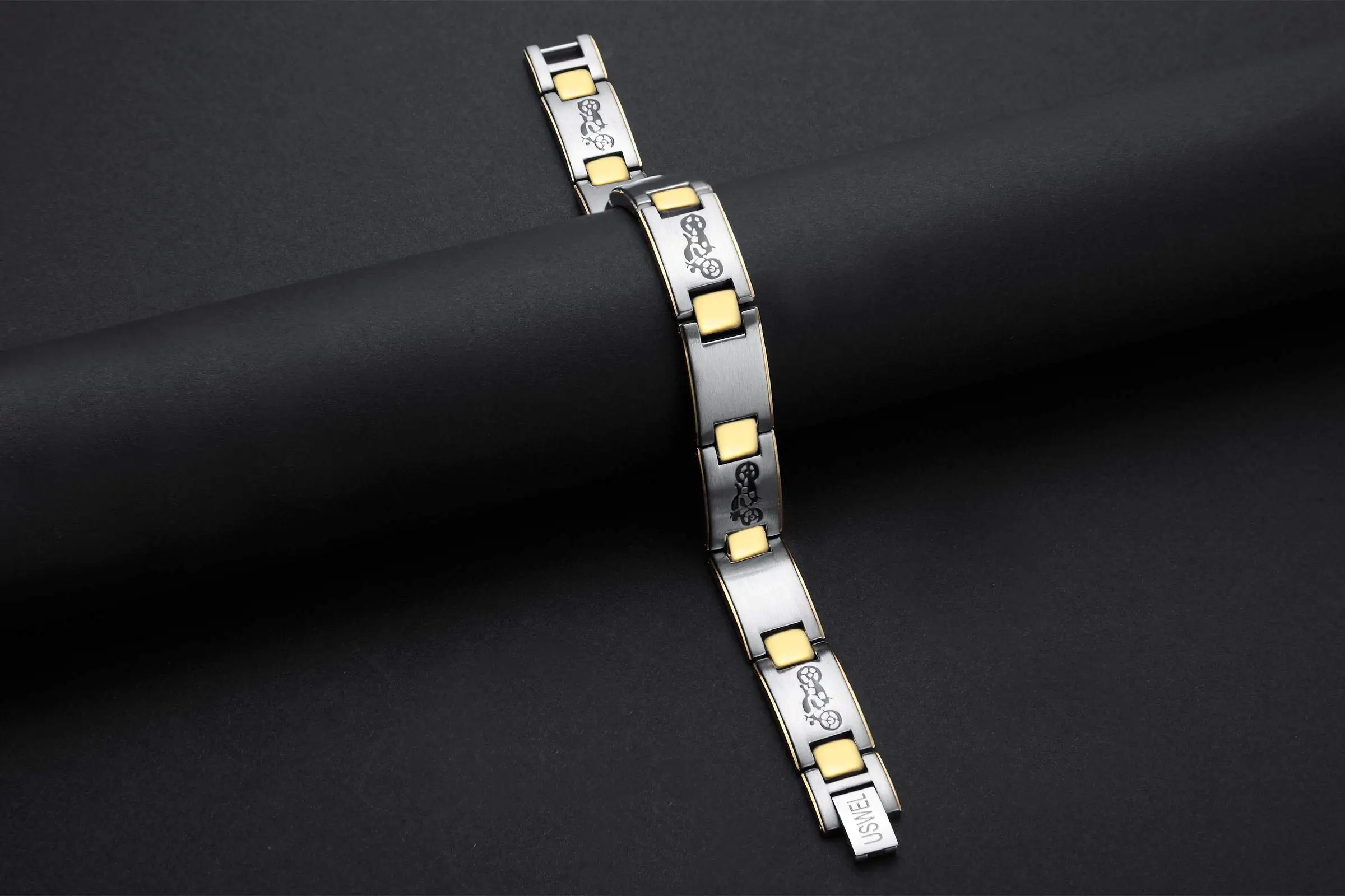 wholesale motorcycle magnetic closure for bracelets magnetic health magnetic clasp bracelet for men