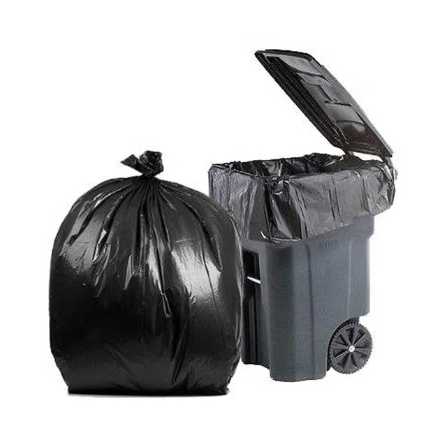 Заводские настраиваемые пластиковые большие черные мешки для корзин огромные мусора HDPE LDPE мусорные 55 галлонов
