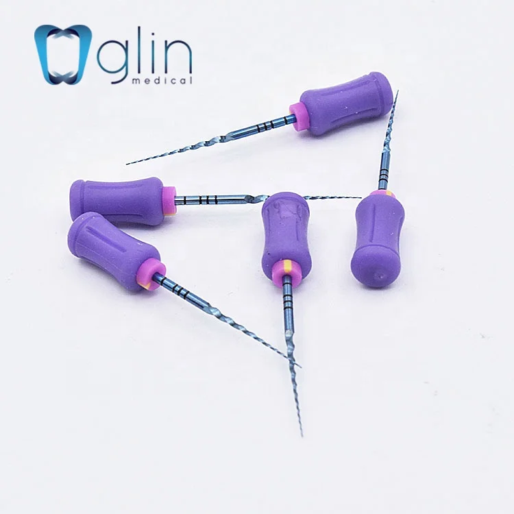 Glin Endodontic File Heat Activation Super Blue Hand Files  for Root Canal Treatment