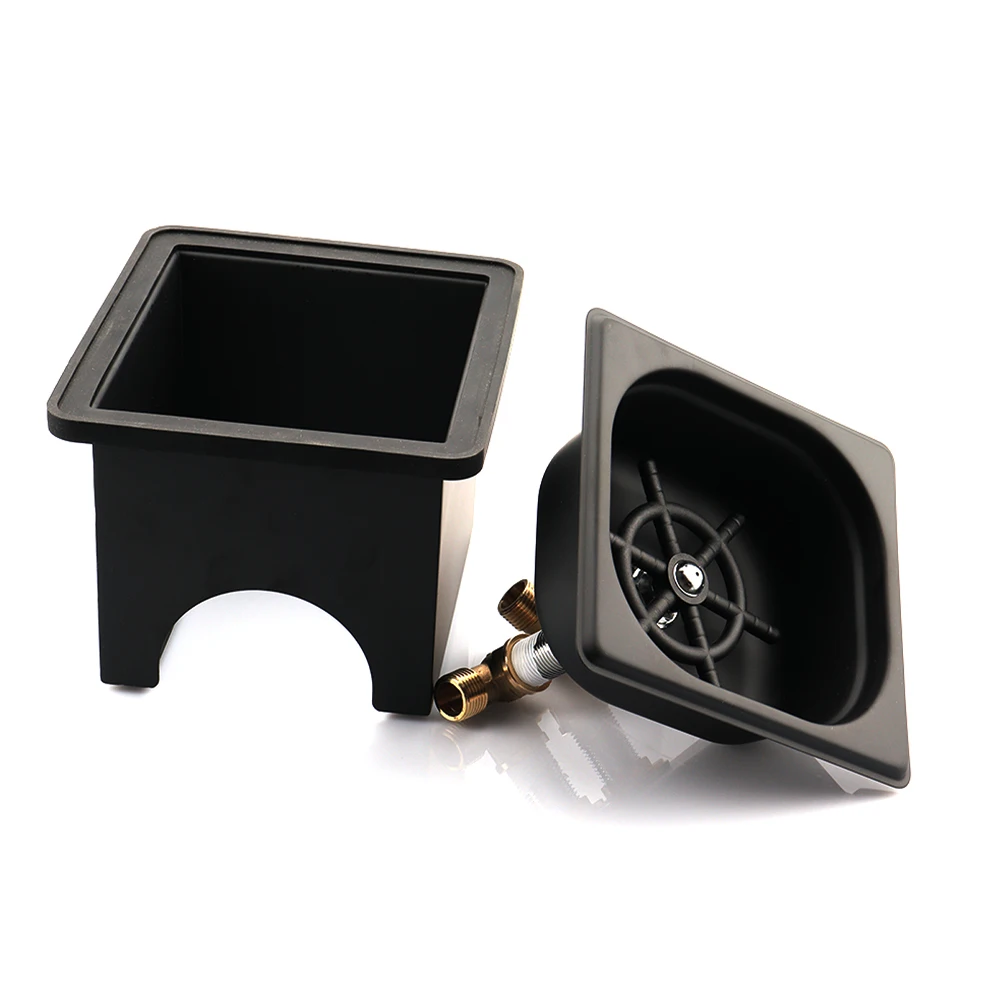 Stainless steel Milk Bottle Washer Black Glass Cup Washer Rinser High Pressure Glass Rinser Desktop Type with Frame