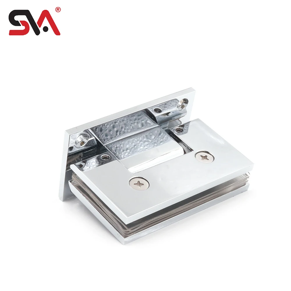 Wholesale CRL Series American Style SVA-242C with Brass Plate Adjustable 90 Degree Wall Mounted Mirror Glass Door Shower Hinge