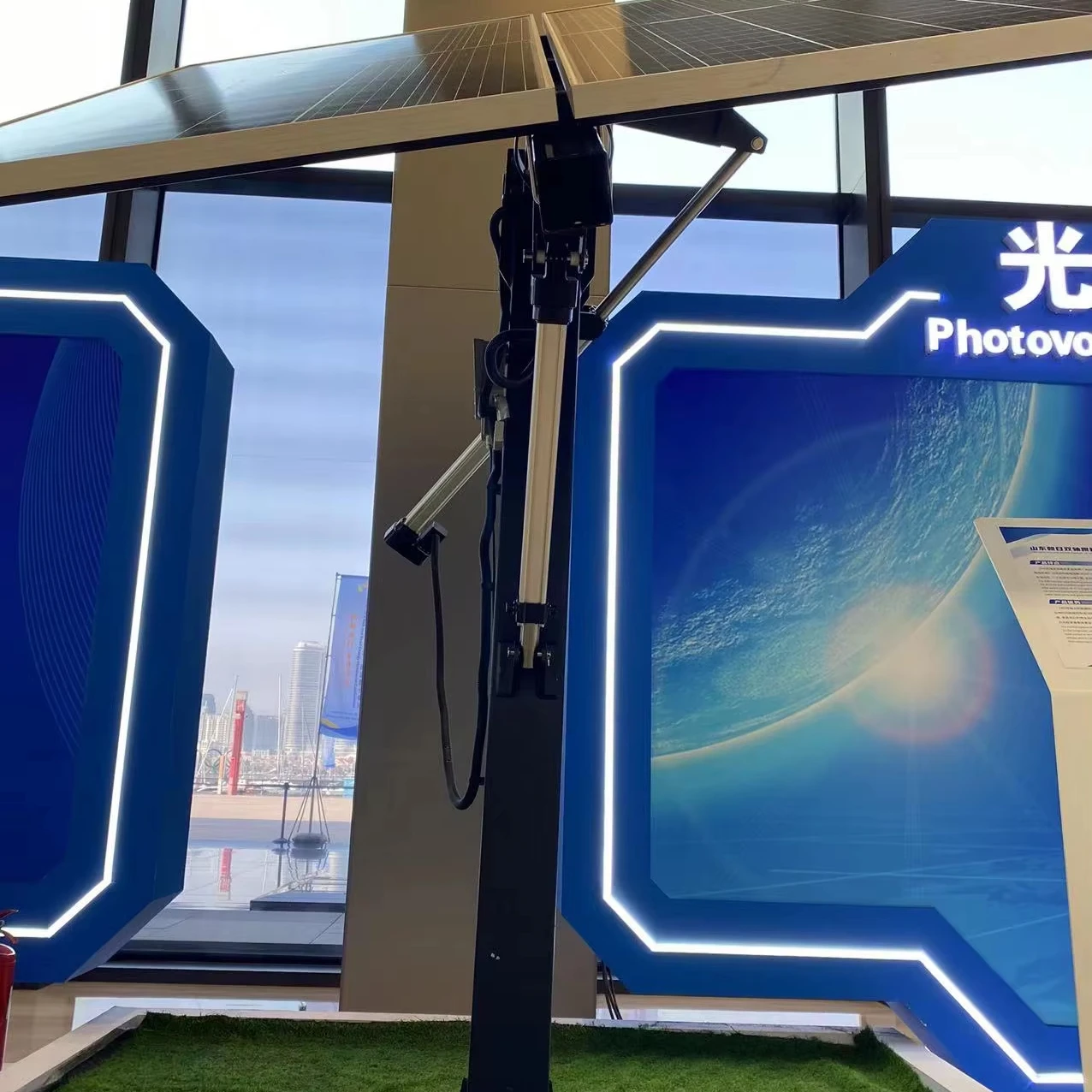 Hot sale Solar Tracker 6KW Hot Selling Low Price Automatic Solar Tracker Sun Power Dual Axis 8 Panels solar tracker dual axis