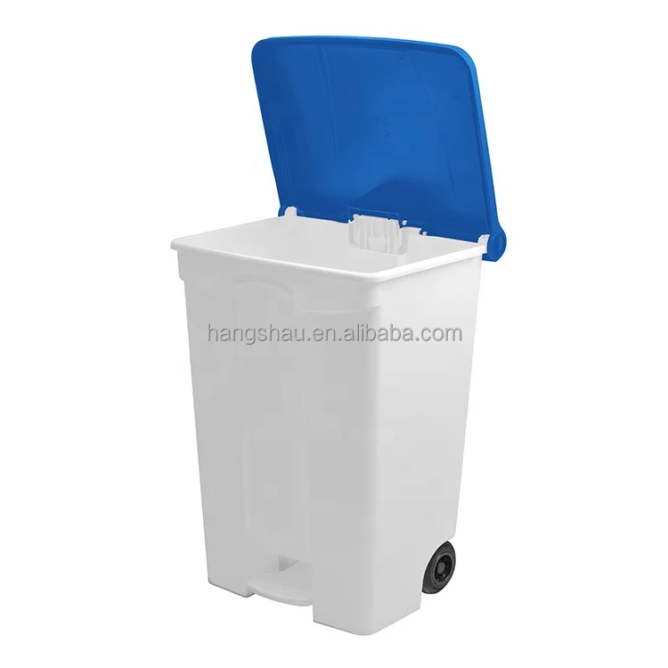 Waterproof North American Style Large Plastic Outdoor Street Dustbin Garbage Waste Bin Trash Cans