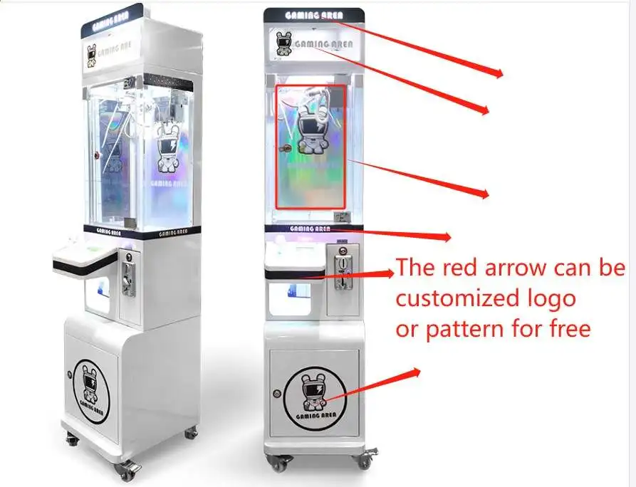 Amusement Mini Doll Catcher Gift Crane Simulator Toy Clip Grabber Plush Mini Claw Crane Electric Game Machine For Game Center