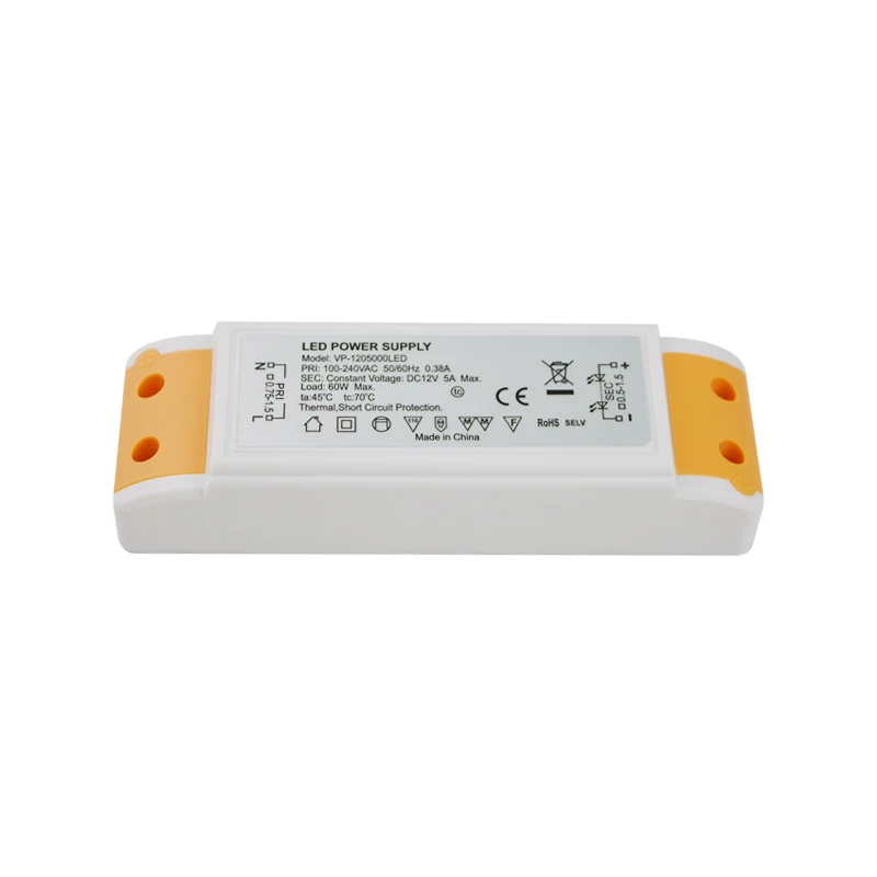 Universal products 100-240V ac to  dc 12V Constant voltage LED driver Power Supply For LED cabinet power supply