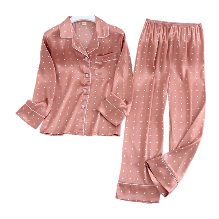 2020 Long Sleeve Pajamas Long Sleeve Trousers Suit Printing Fashion Pyjamas Set