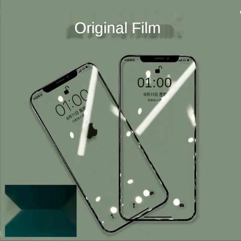 for iPhone 13 Screen Protector 12 Packs Glass 3D Full Frame Premium Tempered 9H Hardness PET Soft Edge Easy Apply for iPhone 12