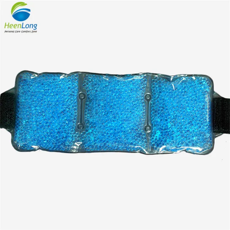 Medical care pain relief ice pack with wrap for hot cold gel therapy and reusable hot magic bag